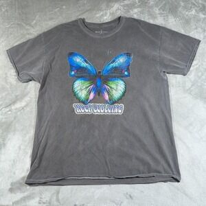 Desert Dreamer Butterfly Shirt Mens Small Medium Keep Evolving Faded Crew Neck